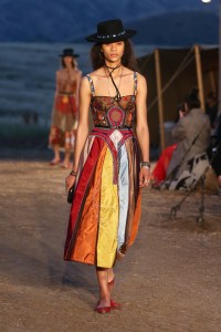 Model on the catwalk Dior Cruise Collection 2018 show, Runway, Los Angeles, USA - 11 May 2017