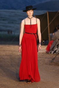 Model on the catwalk Dior Cruise Collection 2018 show, Runway, Los Angeles, USA - 11 May 2017