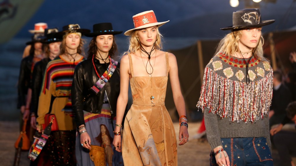 Models on the catwalkDior Cruise Collection 2018 show, Runway, Los Angeles, USA - 11 May 2017