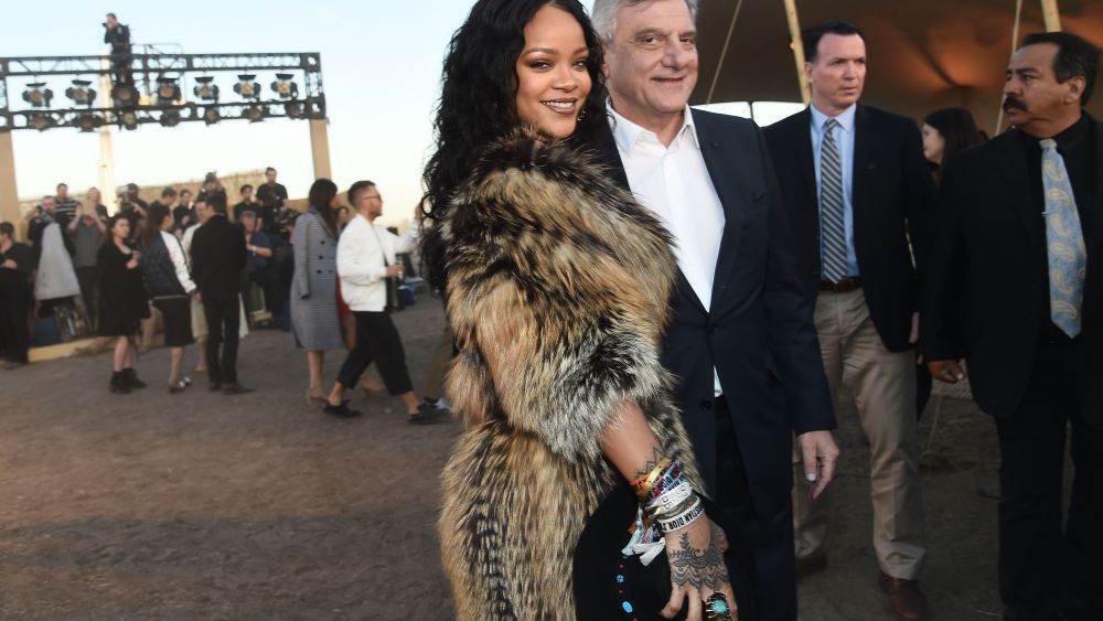 Rihanna and Sidney Toledano in the front rowDior Cruise Collection 2018 show, Los Angeles, USA - 11 May 2017