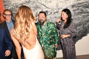 Philippe Vergne, Takashi Murakami, Sylvia ChivaratanondMarciano Art Foundation Opening Night, Los Angeles, USA - 20 May 2017