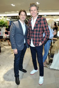 Rodger Berman (L) and John Taylor at an event to celebrate the launch of Plum Sykes new book Party Girls Die in Pearls at Burberry Rodeo Drive on May 24, 2017 in Beverly Hills, California. (Photo by Donato Sardella/Getty Images for Burberry)