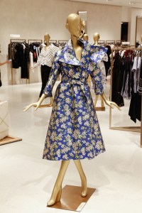 Delpozo metallic trench dress at The Advance