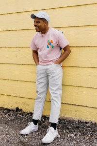 A look from Bennett's Pride Collection for Urban Outfitters.