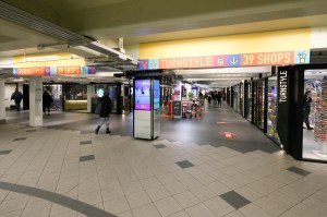 Entering Turnstyle at Columbus Circle.
