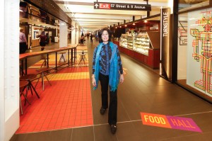 Susan Fine walks Turnstyle.