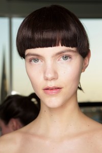 A model backstage at Mary Katrantzou's fall 2013 runway show.Mary Katrantzou Fall 2013 RTW, London