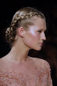 A model wears a creation by fashion designer Elie Saab during his Women's Fall Winter 2013 haute couture fashion collection in Paris, FranceParis Fashion Elie Saab, Paris, France