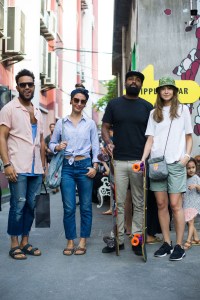 Street style at Shanghai’s Central Studios' annual fair day