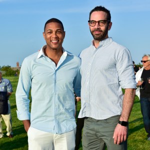 Don Lemon, Steven Cutler==The 17th Annual Midsummer Night Drinks Benefiting God's Love We Deliver==Private Residence, Southampton NY==June 10, 2017==©Patrick McMullan==Photo - Sean Zanni/PMC====