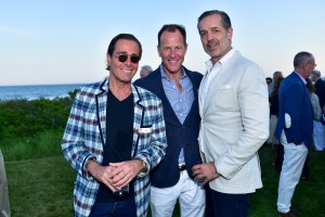 ?, Jeff Pfieffle, Steven Gambrel==The 17th Annual Midsummer Night Drinks Benefiting God's Love We Deliver==Private Residence, Southampton NY==June 10, 2017==©Patrick McMullan==Photo - Sean Zanni/PMC====