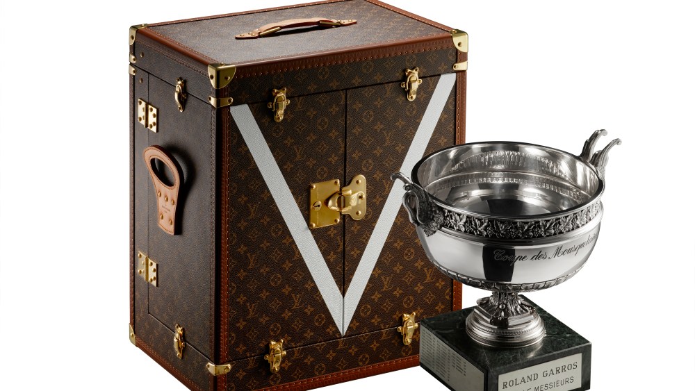 The Musketeer's Cup with a custom-made Vuitton case.