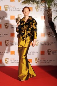 The 2008 British Academy Film Awards Press Room at the Royal Opera House Cuba Gooding Jnr Presented Tilda Swinton with Best Supportin ActressThe 2008 British Academy Film Awards Press Room at the Royal Opera House - 10 Feb 2008