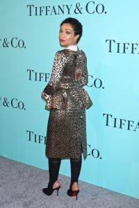 Ruth NeggaTiffany & Co. celebrates the 2017 Blue Book Collection, Arrivals, St. Ann's Warehouse, New York, USA - 21 Apr 2017wearing a Gucci dress