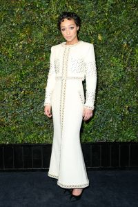 Ruth NeggaCharles Finch And Chanel Pre-Oscar Awards Dinner, Los Angeles, USA - 25 Feb 2017WEARING CHANEL SAME OUTFIT AS CATWALK MODEL *7549104c