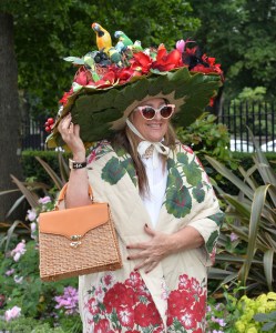 A racegoer arrives for Ladies Day.
Royal Ascot, Day Three, Ladies Day.