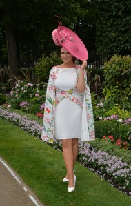 A racegoer arrives for Ladies Day.
Royal Ascot, Day Three, Ladies Day.