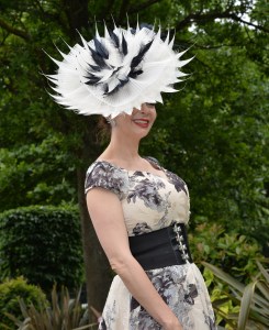 A racegoer arrives for Ladies Day.
Royal Ascot, Day Three, Ladies Day.