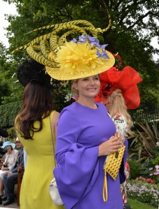 A racegoer arrives for Ladies Day.
Royal Ascot, Day Three, Ladies Day.