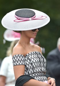 A racegoer arrives for Ladies Day.
Royal Ascot, Day Three, Ladies Day.