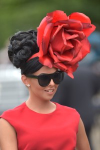 A racegoer arrives for Ladies Day.
Royal Ascot, Day Three, Ladies Day.