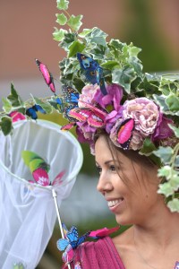 A racegoer arrives for Ladies Day.
Royal Ascot, Day Three, Ladies Day.
