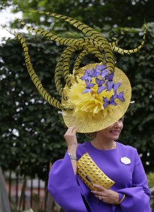 Elizabeth Saffari poses for photographers wearing an ornate hat on the third day of the Royal Ascot horse race meeting, which is traditionally known as Ladies Day, in Ascot, EnglandBritain Royal , Ascot, United Kingdom - 22 Jun 2017