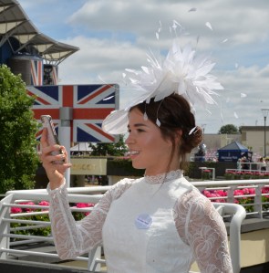 A racegoer arrives at the racecourse.Royal Ascot 2017, Day Four, at Ascot Racecourse on Friday 23rd June.