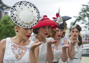 Racegoers show off their hatsLadies Day, Royal Ascot, UK - 22 Jun 2017