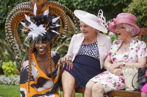 Racegoers show off their hatsLadies Day, Royal Ascot, UK - 22 Jun 2017