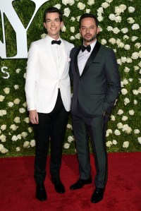 John Mulaney, left, and Nick Kroll arrive at the 71st annual Tony Awards at Radio City Music Hall on Sunday, June 11, 2017, in New York. (Photo by Evan Agostini/Invision/AP)