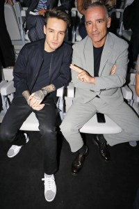 Liam Payne and Eros Ramazzotti front row at Giorgio Armani