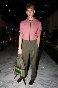 Tommy Dorfman front row at Fendi