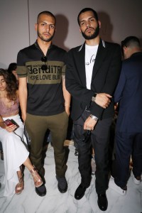 The Martinez Brothers - Chris Martinez and Stevie Martinez Jr. front row at Fendi