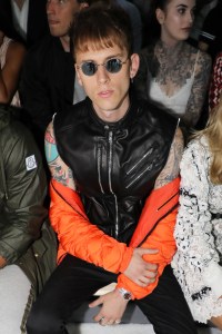 Machine Gun Kellyin front row at Moncler Gamme Bleu