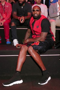 Shabazz Muhammad front row at Plein Sport