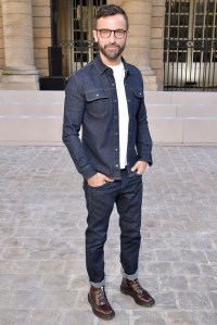 Nicolas Ghesquiere front row at Berluti