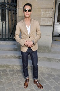 Tony Yang front row at Berluti