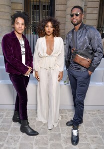 Luka Sabbat, Gabrielle Union and Dwyane Wade front row at Berluti