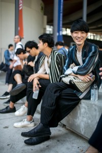 Street style at Paris Fashion Week Men's Spring 2018