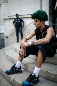 Street style at Paris Fashion Week Men's Spring 2018