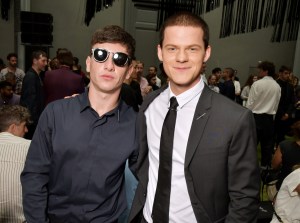 Barry Keoghan and Lucas Hedges at Dior Homme