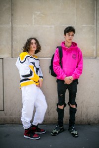 Street style at Paris Fashion Week Men's Spring 2018