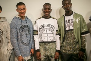 Backstage at Astrid Andersen Men's Spring 2018