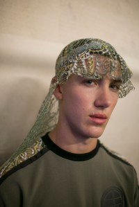 Backstage at Astrid Andersen Men's Spring 2018
