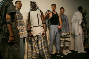 Backstage at Astrid Andersen Men's Spring 2018