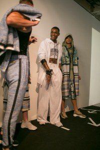 Backstage at Astrid Andersen Men's Spring 2018