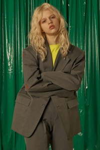 A unisex look by Seoul-based brand Ader Error
