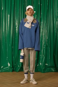 A unisex look by Seoul-based brand Ader Error