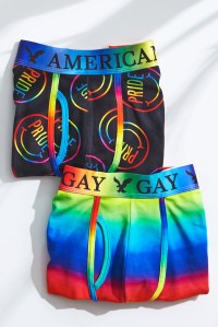 A look from the AEO Pride collection benefiting It Gets Better Project.